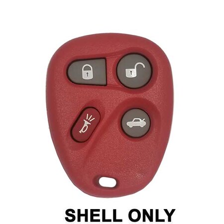 Keyless Factory KeylessFactory: 2000-2005 GM Keyless Entry Remote SHELL for L2C0005T (ORS-GM-RED) ORS-GM-RED
